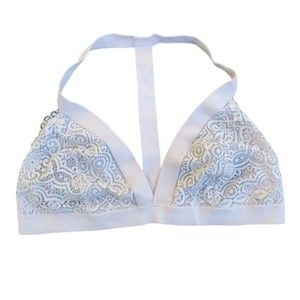 Colsie Light Pink Floral Lace Bralette
